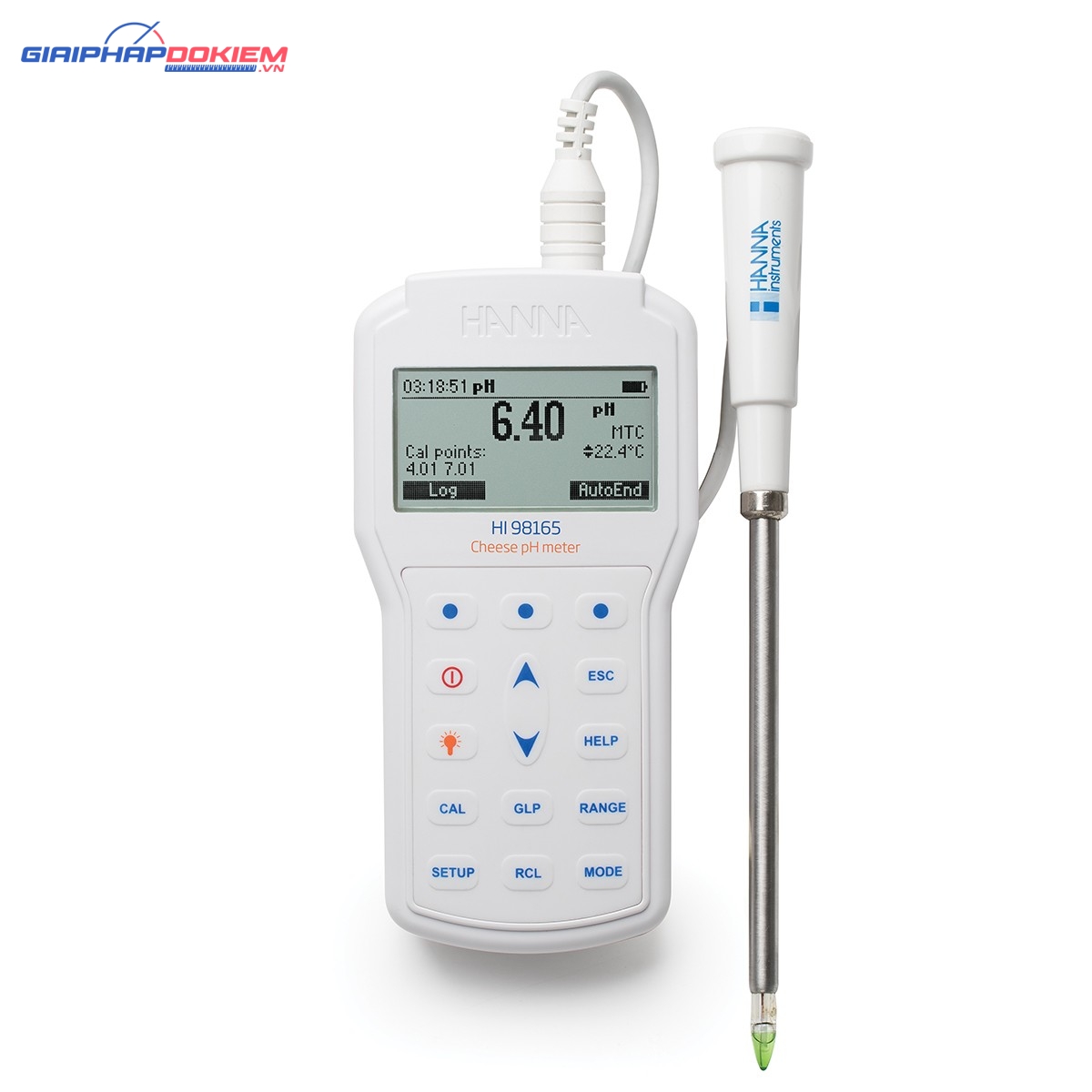 Máy Đo pH/Nhiệt Độ Trong Pho Mát Chuyên Nghiệp Hanna HI98165 1 Máy Đo pH/Nhiệt Độ Trong Pho Mát Chuyên Nghiệp Hanna HI98165