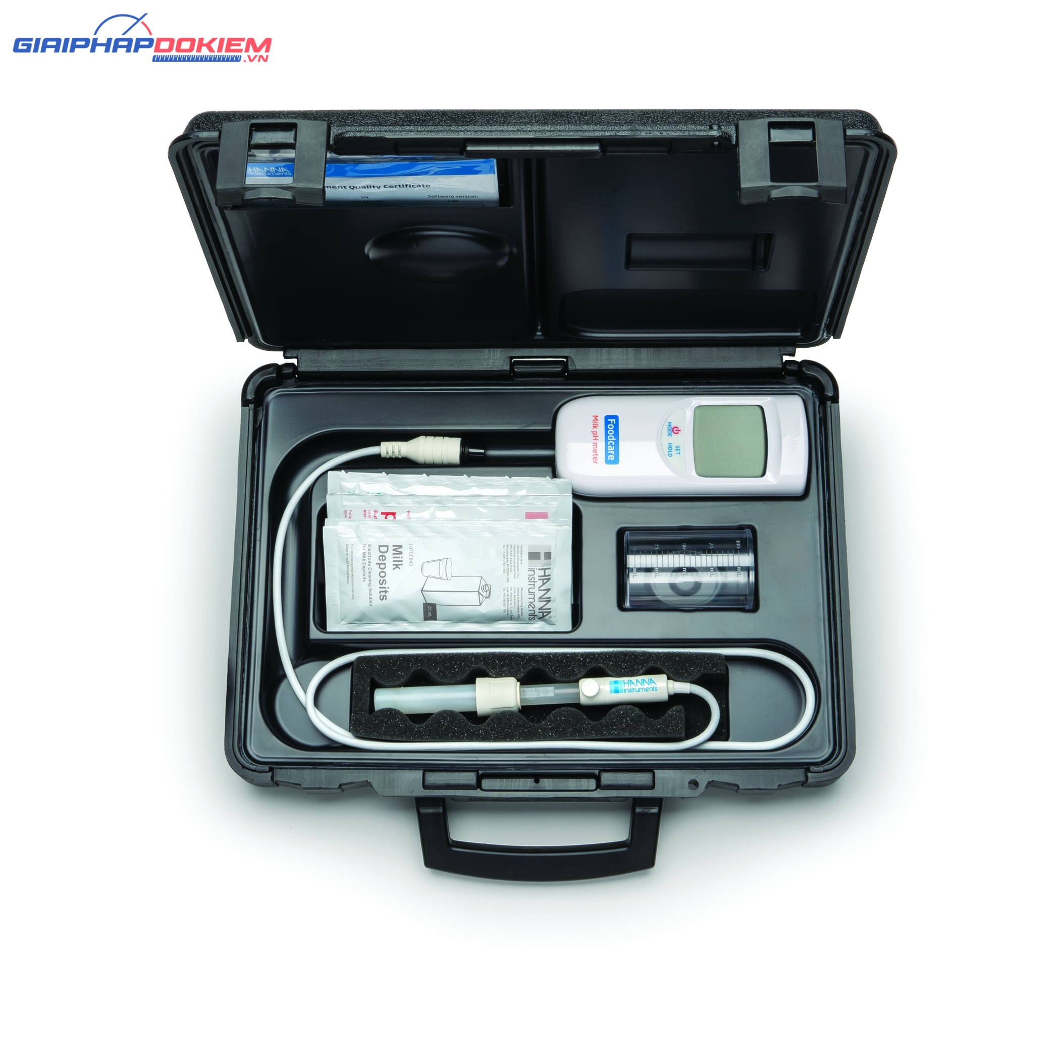 Máy Đo pH/Nhiệt Độ Trong Sữa Hanna HI99162 2 Máy Đo pH/Nhiệt Độ Trong Sữa Hanna HI99162