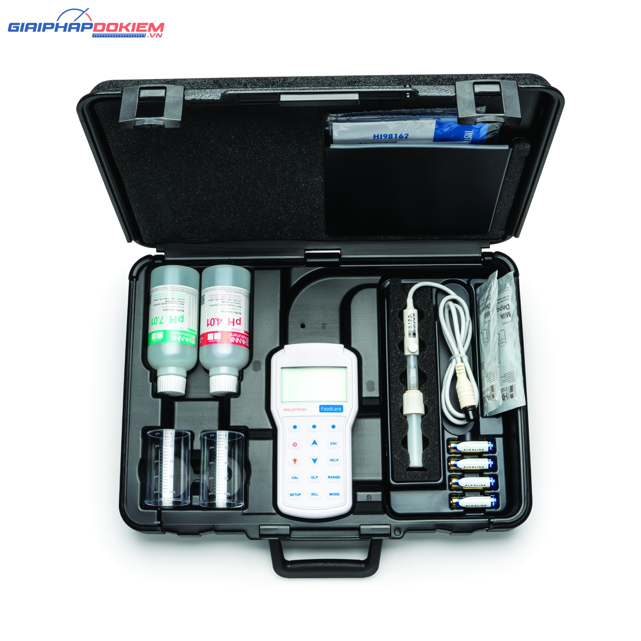 Máy đo pH/Nhiệt Độ Trong Sữa Với Độ Phân Giải ±0.002 pH Hanna HI98162 4 Máy đo pH/Nhiệt Độ Trong Sữa Với Độ Phân Giải ±0.002 pH Hanna HI98162