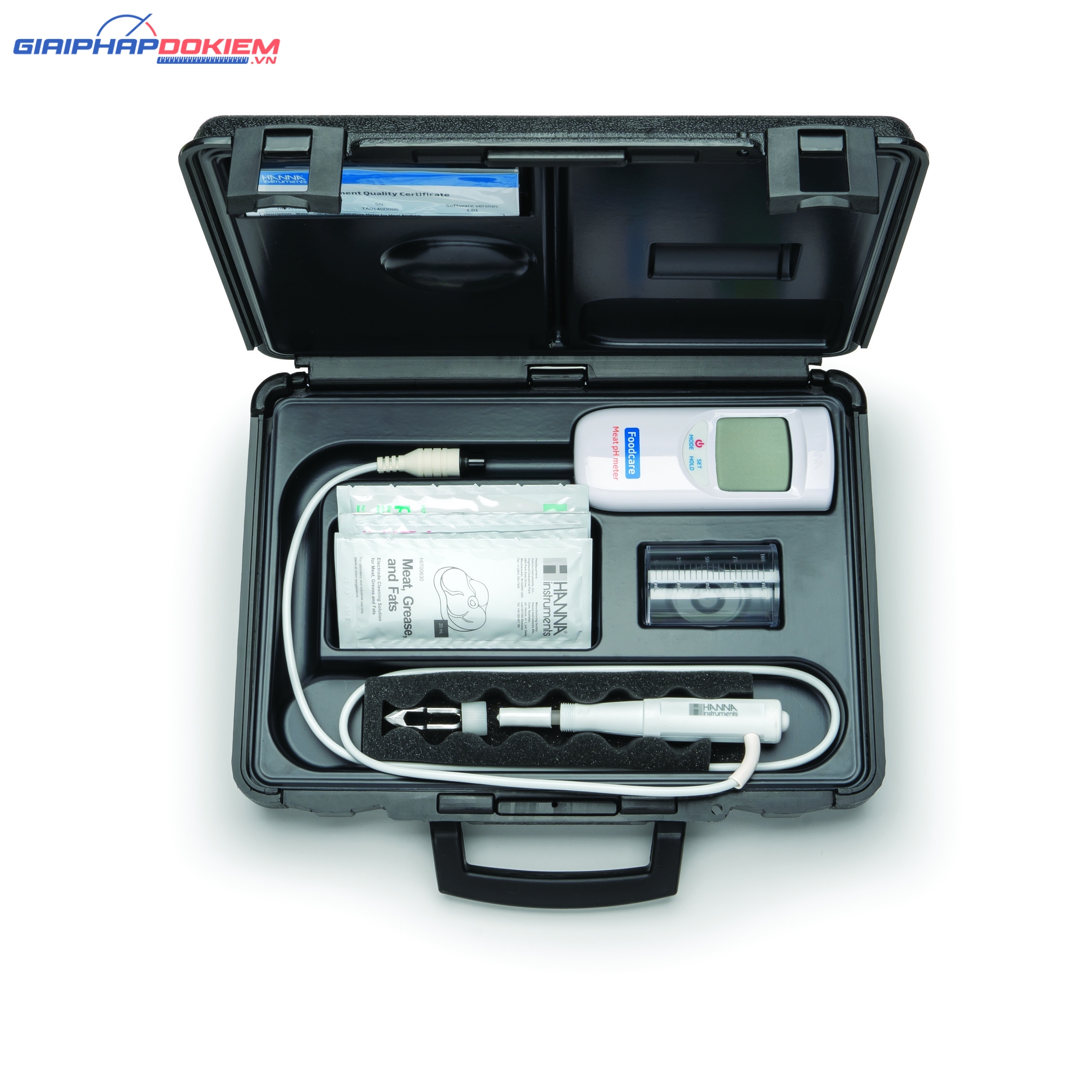 Máy Đo pH/Nhiệt Độ Trong Thịt Hanna HI99163 3 Máy Đo pH/Nhiệt Độ Trong Thịt Hanna HI99163