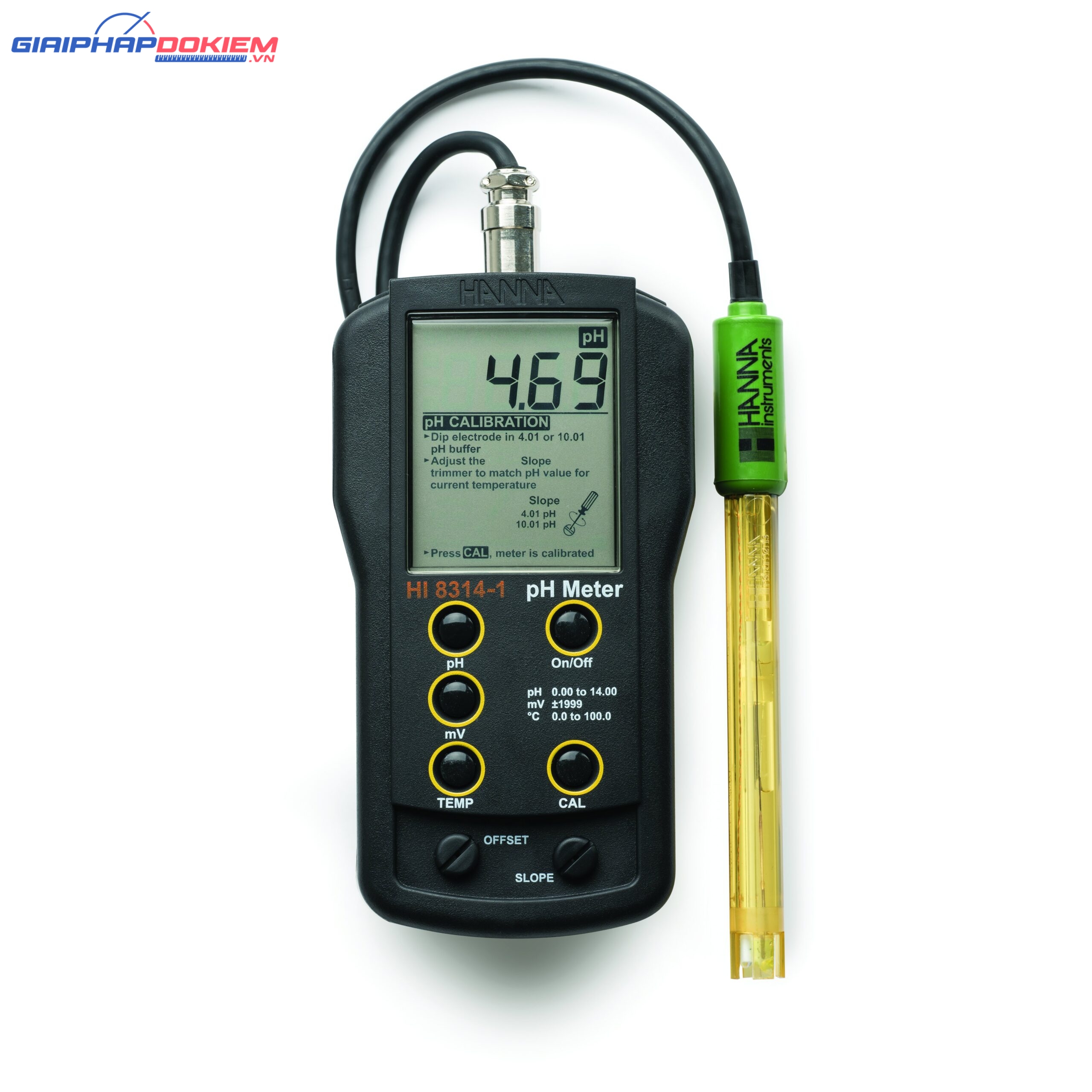 Máy Đo pH/ORP/Nhiệt Độ Cầm Tay Đơn Giản Hanna HI8314-1 2 Máy Đo pH/ORP/Nhiệt Độ Cầm Tay Đơn Giản Hanna HI8314-1