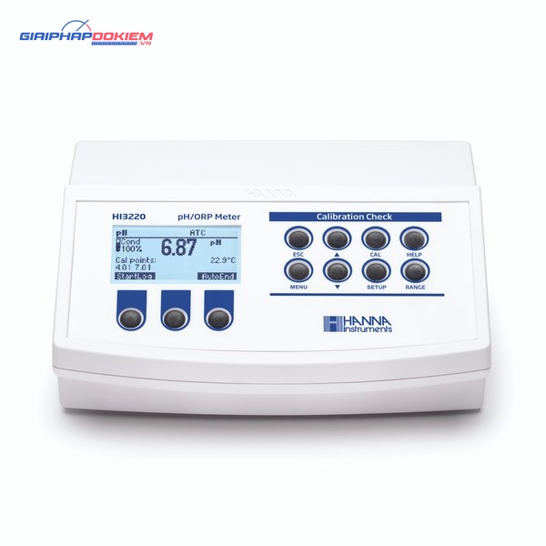 Máy Đo pH/ORP/Nhiệt độ Để Bàn Không Kèm Điện Cực Hanna HI3220-02 1 Máy Đo pH/ORP/Nhiệt độ Để Bàn Không Kèm Điện Cực Hanna HI3220-02