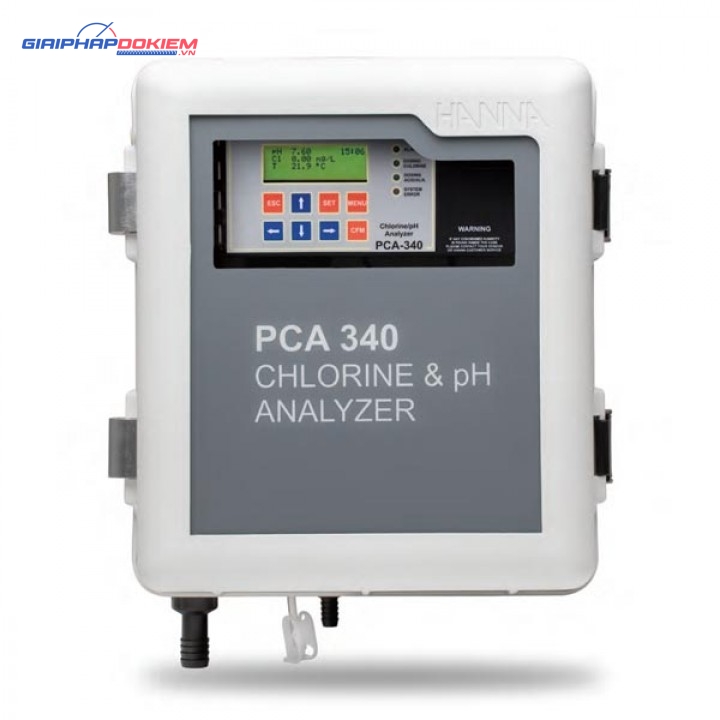 Máy Phân Tích Và Kiểm Soát Clo, pH Và Nhiệt Độ Hanna PCA340-2 1 Máy Phân Tích Và Kiểm Soát Clo, pH Và Nhiệt Độ Hanna PCA340-2