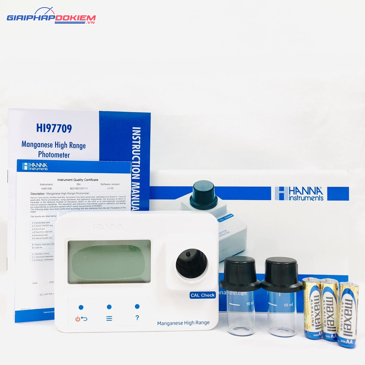 Máy Quang Đo Mangan Thang Cao Trong Nước Sạch Hanna HI97709 4 Máy Quang Đo Mangan Thang Cao Trong Nước Sạch Hanna HI97709