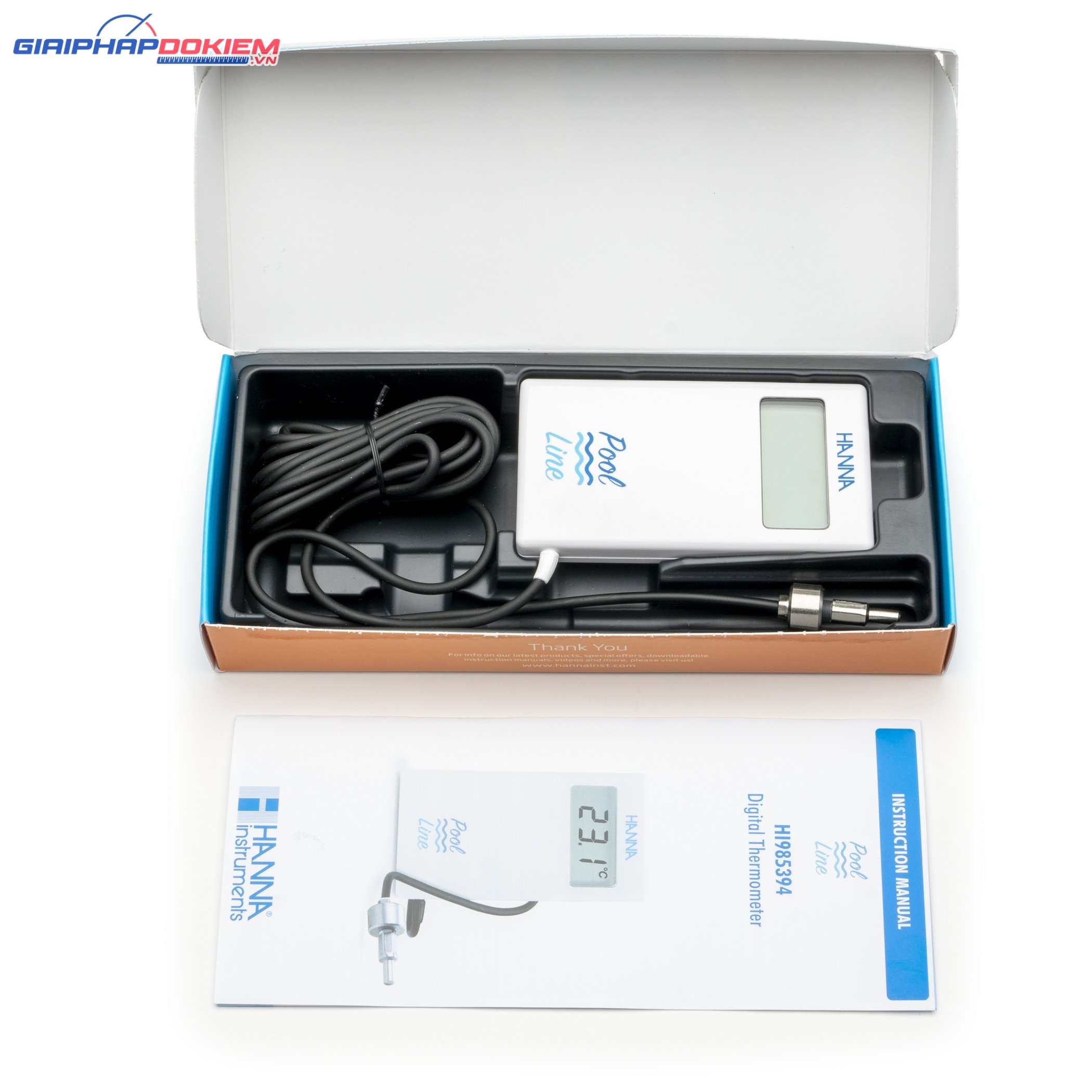 Nhiệt Kế Bỏ Túi Có Dây Nhúng Chìm Cho Hồ Bơi Hanna HI985394 2 Nhiệt Kế Bỏ Túi Có Dây Nhúng Chìm Cho Hồ Bơi Hanna HI985394