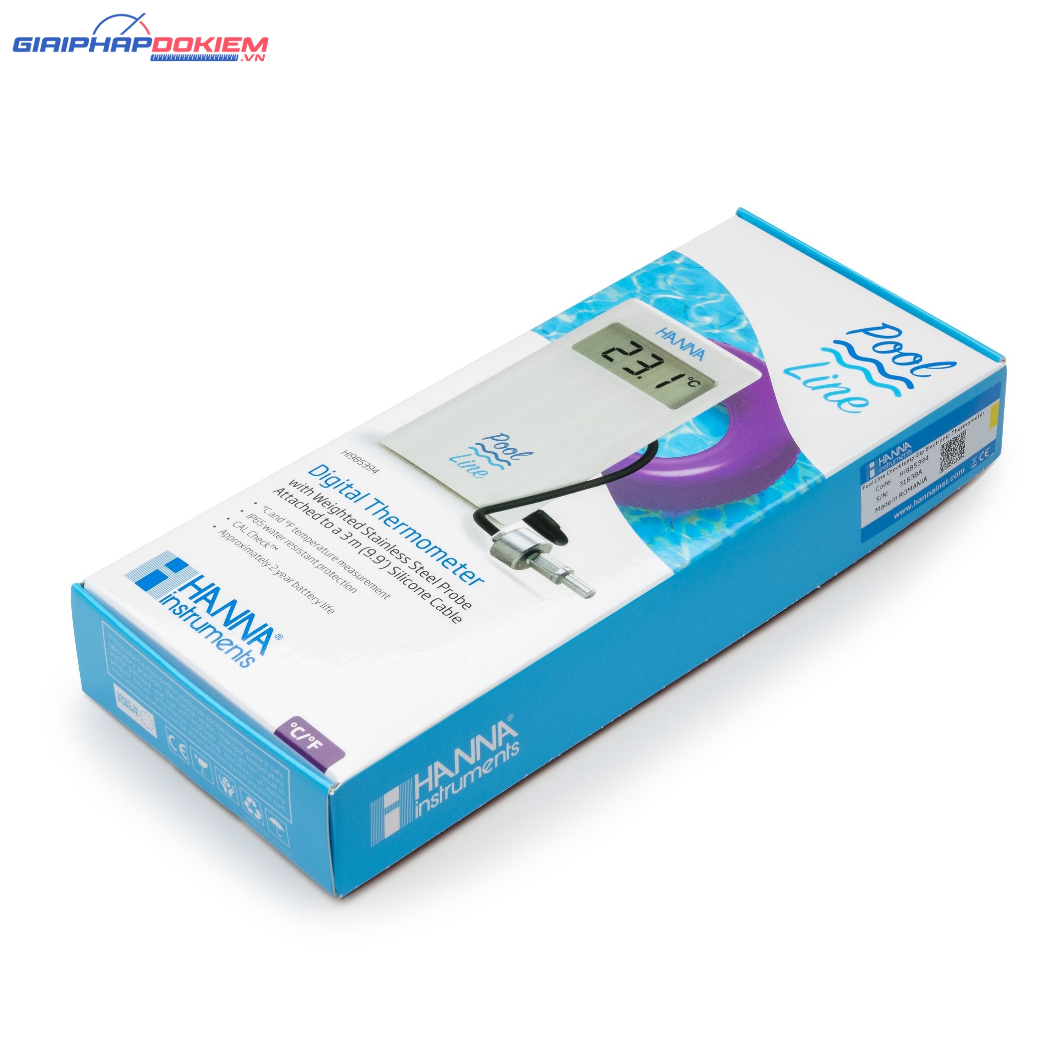 Nhiệt Kế Bỏ Túi Có Dây Nhúng Chìm Cho Hồ Bơi Hanna HI985394 3 Nhiệt Kế Bỏ Túi Có Dây Nhúng Chìm Cho Hồ Bơi Hanna HI985394