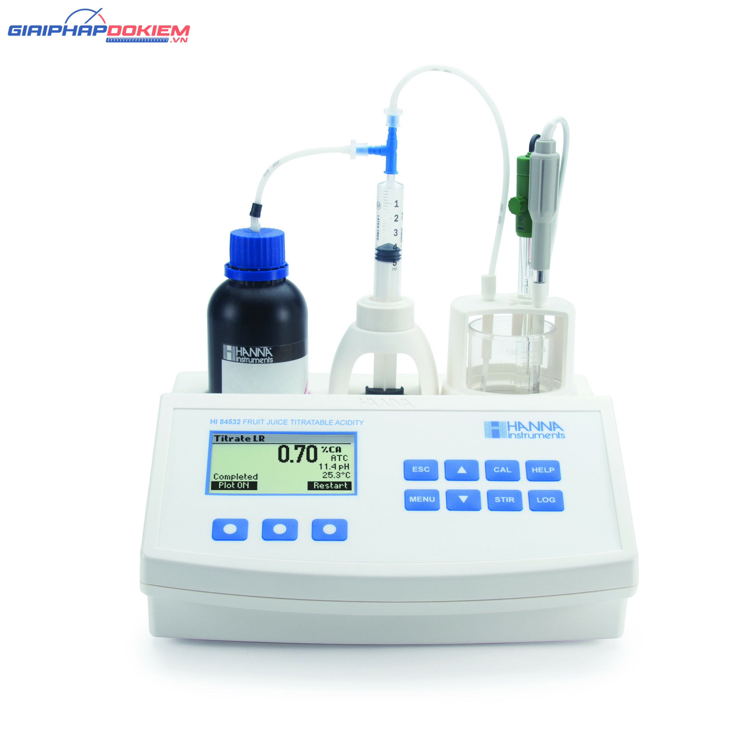 Thiết bị mini phân tích nồng độ acid trong nước hoa quả Hanna HI84532 1 Thiết bị mini phân tích nồng độ acid trong nước hoa quả Hanna HI84532
