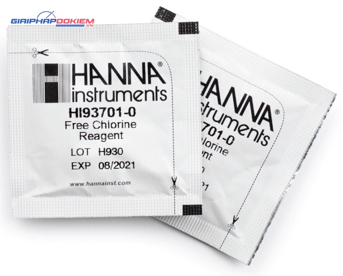 Thuốc Thử Clo Dư Dùng Cho Máy Đo, 100 Lần Đo Hanna HI93701-01 1 Thuốc Thử Clo Dư Dùng Cho Máy Đo, 100 Lần Đo Hanna HI93701-01