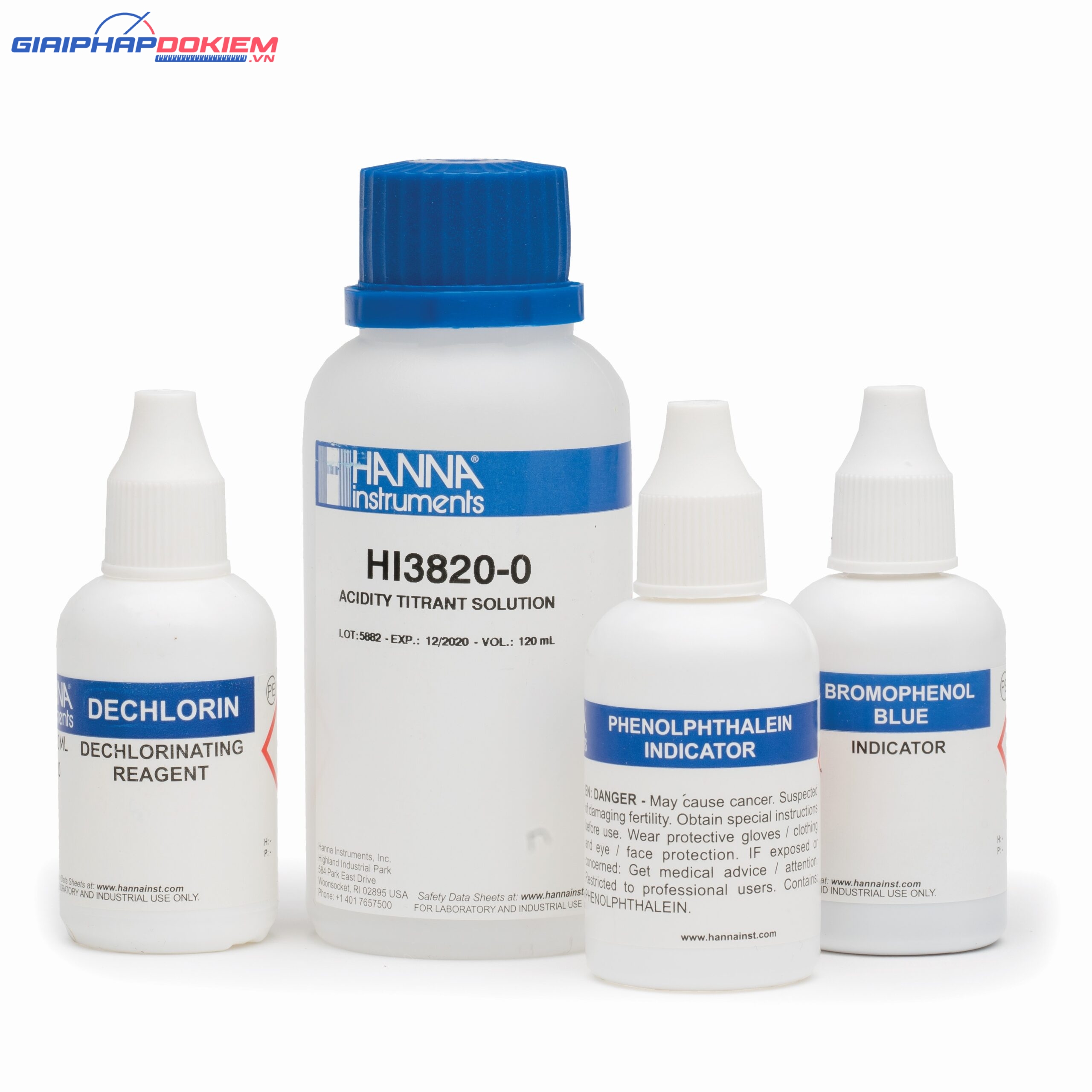Thuốc Thử Độ Axit (0-300mg/L và 0-500mg/L) Cho Test Kit HI3820, 100 Lần Đo Hanna HI3820-100 1 Thuốc Thử Độ Axit (0-300mg/L và 0-500mg/L) Cho Test Kit HI3820, 100 Lần Đo Hanna HI3820-100