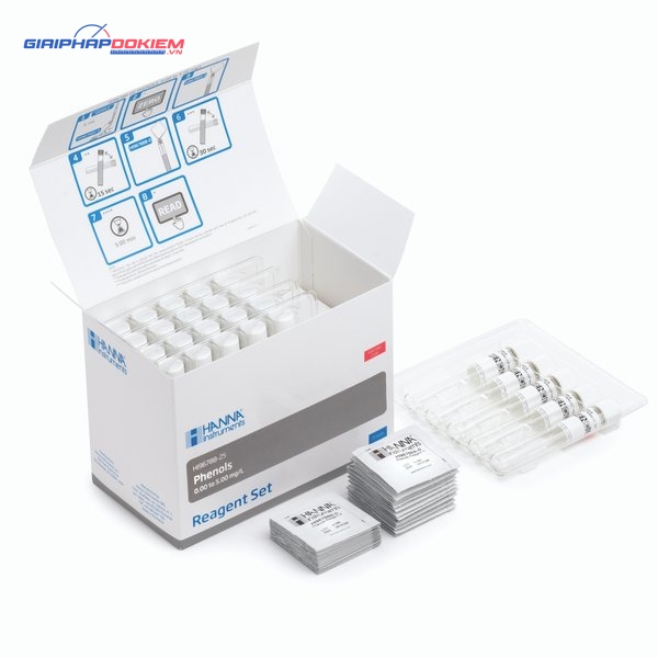 Thuốc Thử Phenols Dùng Cho Máy Đo, 25 Lần Đo Hanna HI96788-25 1 Thuốc Thử Phenols Dùng Cho Máy Đo, 25 Lần Đo Hanna HI96788-25