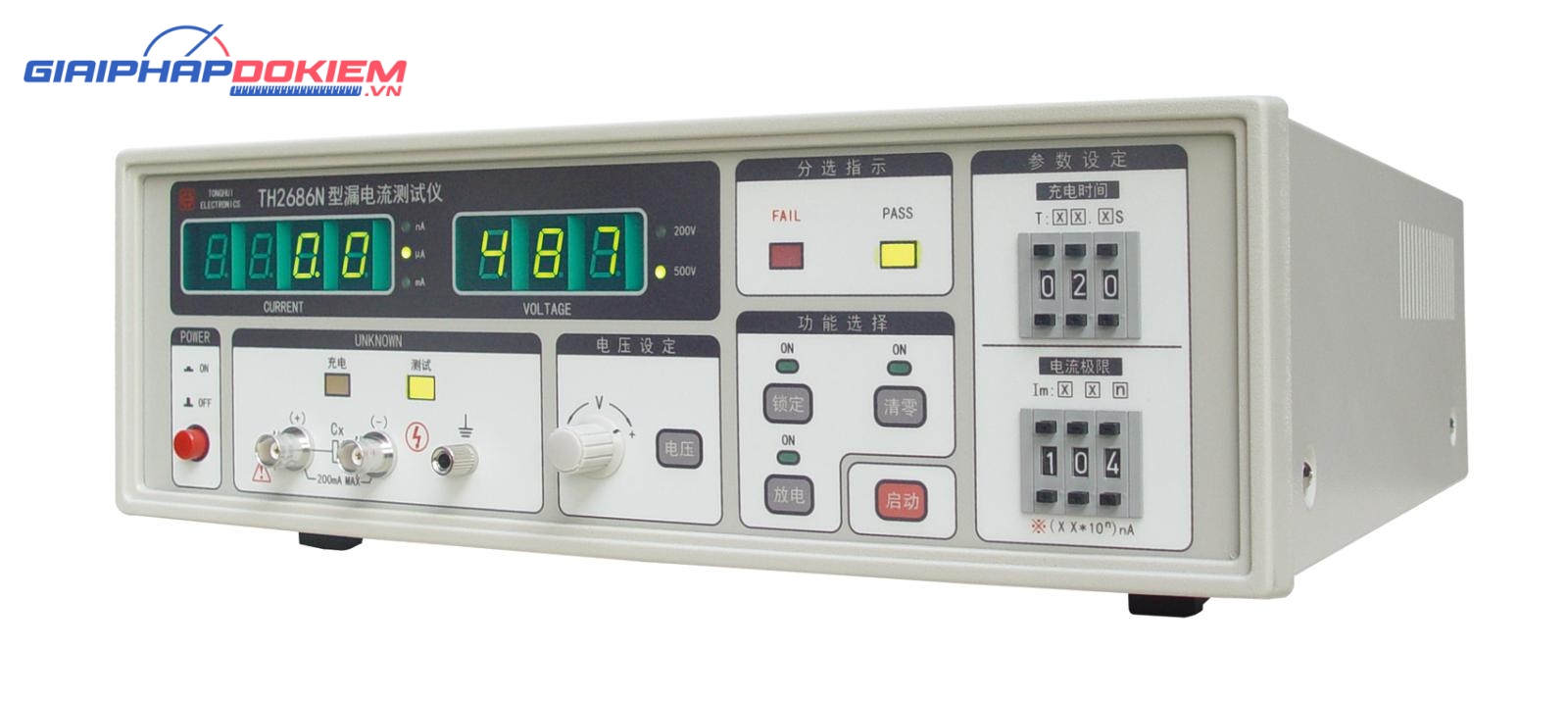 Máy kiểm tra dòng rò tụ điện Tonghui TH2686N 12 Máy kiểm tra dòng rò tụ điện Tonghui TH2686N