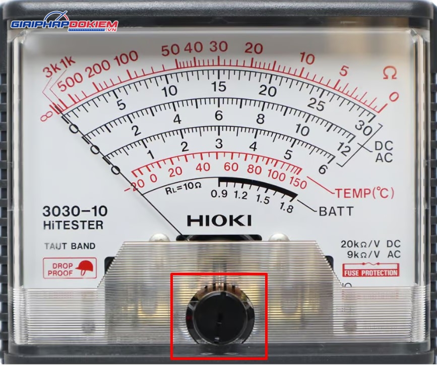 Cách Sử Dụng Đồng Hồ Vạn Năng Kim Chi Tiết, Dễ Hiểu Nhất 8 Nút điều chỉnh kim chỉ thị về vị trí gốc