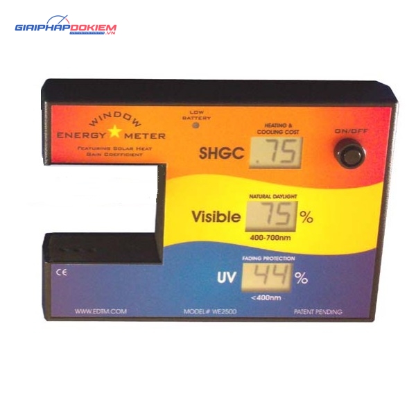 Đồng hồ đo năng lượng cửa sổ EDTM WE2500 6 Đồng hồ đo năng lượng cửa sổ EDTM WE2500