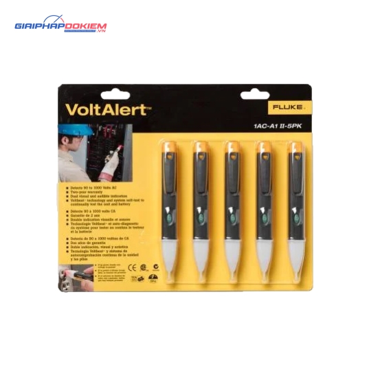 Bộ 5 bút dò điện áp bỏ túi FLUKE FLK-1ACA1II-5/APAC (gồm 1 bộ 5 cái 1AC II) 3 Bộ 5 bút dò điện áp bỏ túi FLUKE FLK-1ACA1II-5/APAC (gồm 1 bộ 5 cái 1AC II)