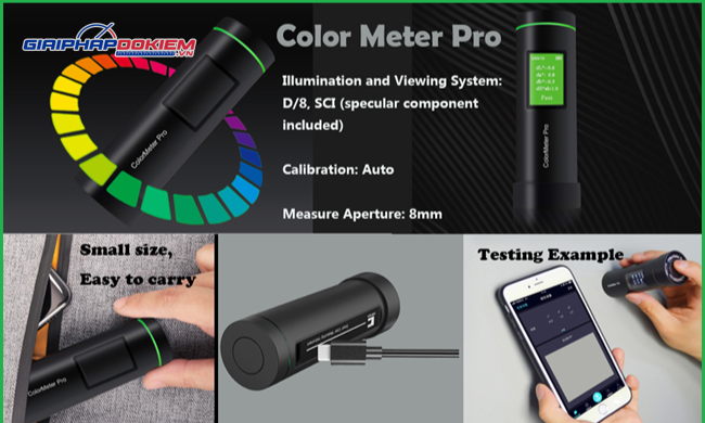 Máy đo màu CHN SPEC ColorMeter PRO 6 Máy đo màu CHN SPEC ColorMeter PRO
