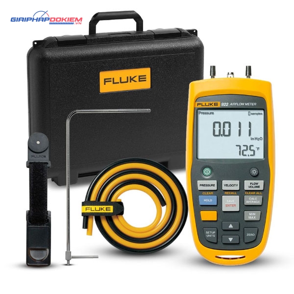 Kit đo áp suất chênh lệch, tốc độ, lưu lượng dòng khí FLUKE-922/KIT (40mBar) 5 Kit đo áp suất chênh lệch, tốc độ, lưu lượng dòng khí FLUKE-922/KIT (40mBar)
