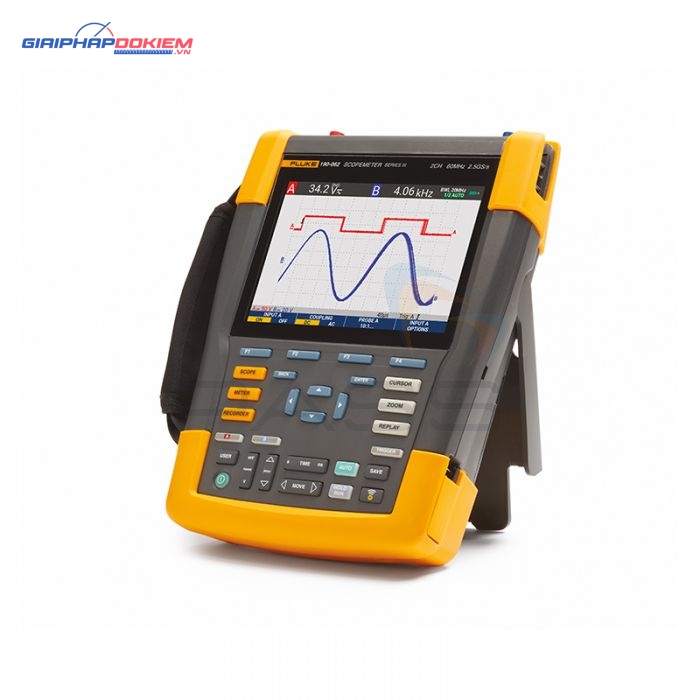 Máy hiện sóng cầm tay FLUKE-190-062-III-S (60Mhz, 2CH, 625 MS/s, Cách ly, FlukeView) 5 Máy hiện sóng cầm tay FLUKE-190-062-III-S (60Mhz, 2CH, 625 MS/s, Cách ly, FlukeView)