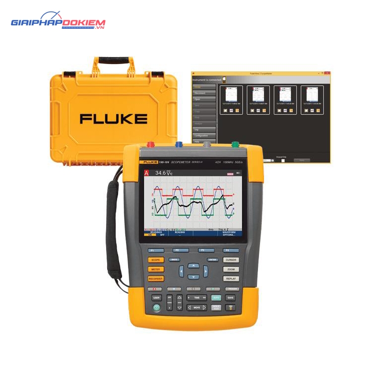 Máy hiện sóng cầm tay FLUKE-190-104-III (100Mhz, 4CH, 1,25 GS/s, Cách ly) 6 Máy hiện sóng cầm tay FLUKE-190-104-III (100Mhz, 4CH, 1,25 GS/s, Cách ly)