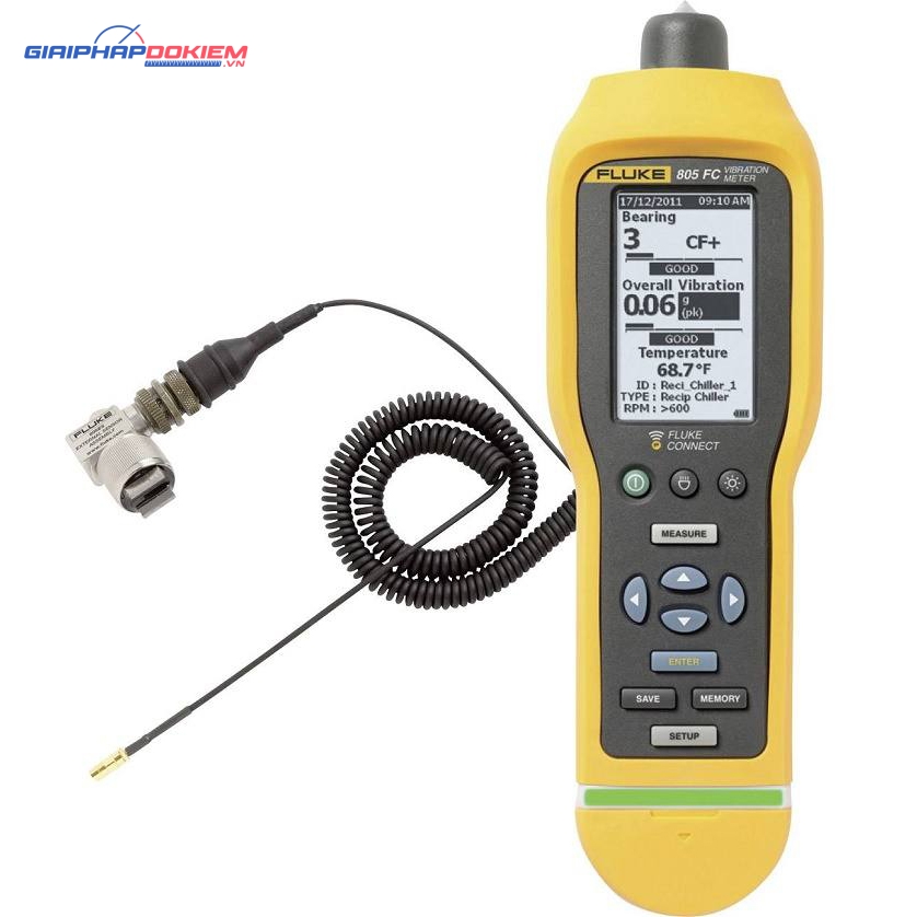 Thiết bị đo độ rung FLUKE-805 FC 6 Thiết bị đo độ rung FLUKE-805 FC