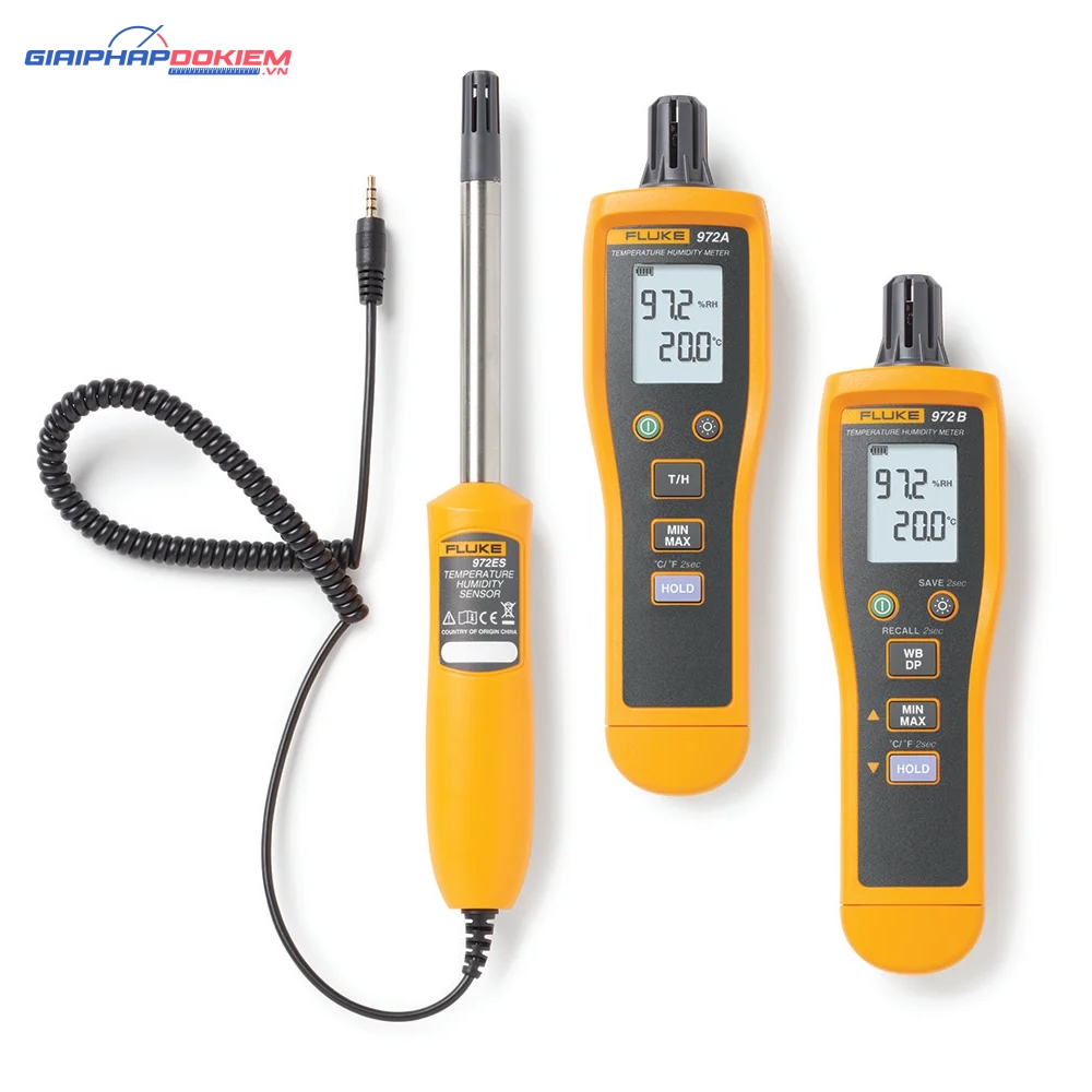 Máy đo nhiệt độ, độ ẩm FLUKE-972B (-30~70C, -40~100°C, 99.9%) 4 Máy đo nhiệt độ, độ ẩm FLUKE-972B (-30~70C, -40~100°C, 99.9%)