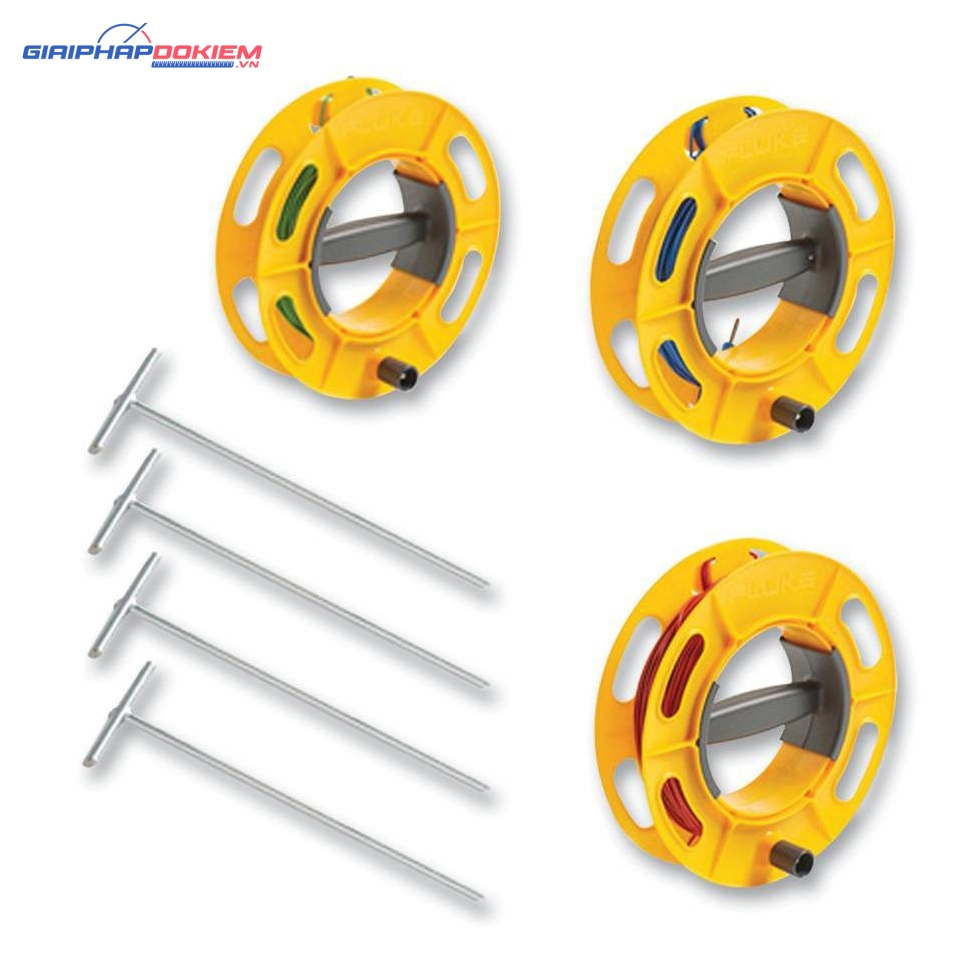 Bộ cọc và dây đo điện trở đất 4 cực FLUKE ES-162P4-2 4 Bộ cọc và dây đo điện trở đất 4 cực FLUKE ES-162P4-2