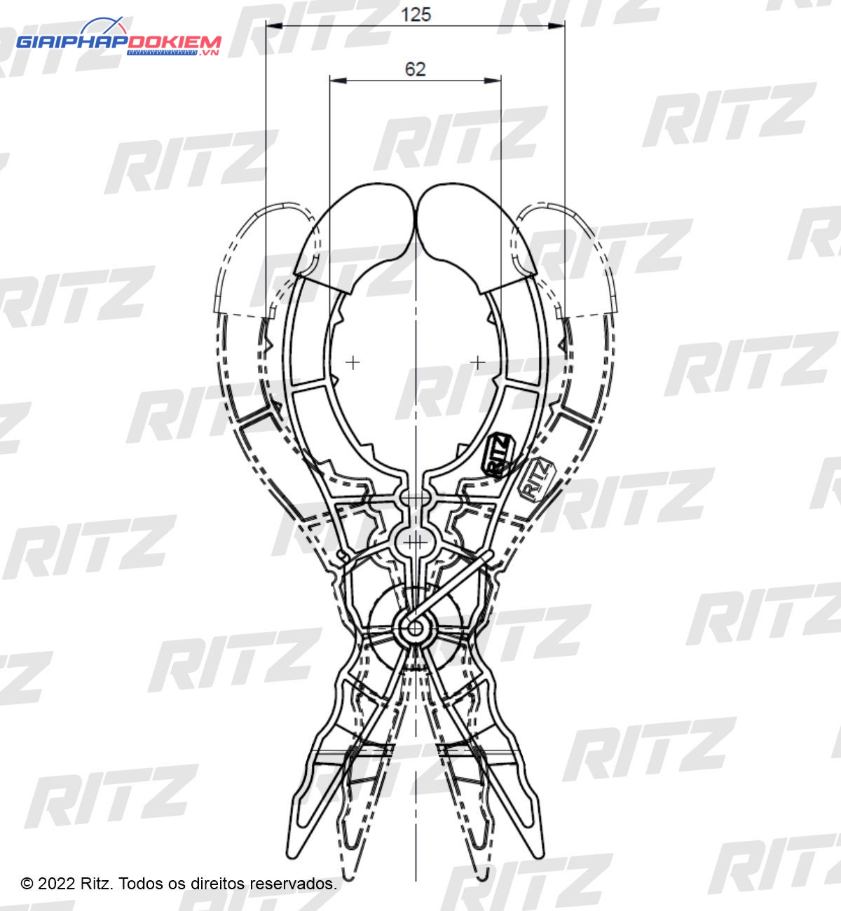 Kẹp Thảm Terex Ritz FLV16886-1 7 Kẹp Thảm Terex Ritz FLV16886-1