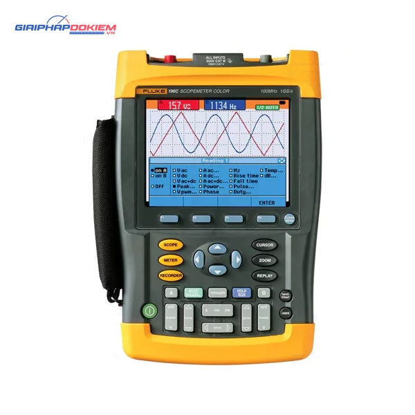 Máy hiện sóng số cầm tay Fluke 196C (100Mhz, 1GSa/s, 2CH) 3 Máy hiện sóng số cầm tay Fluke 196C (100Mhz, 1GSa/s, 2CH)