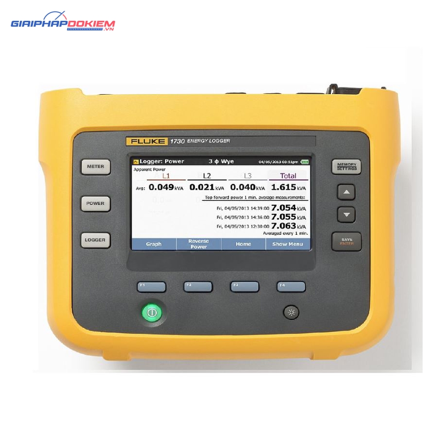 Thiết bị ghi thông số điện năng ba pha Fluke 1730 (1000 V/± (0,2 % + 0,01 %), IP50) 3 Thiết bị ghi thông số điện năng ba pha Fluke 1730 (1000 V/± (0,2 % + 0,01 %), IP50)
