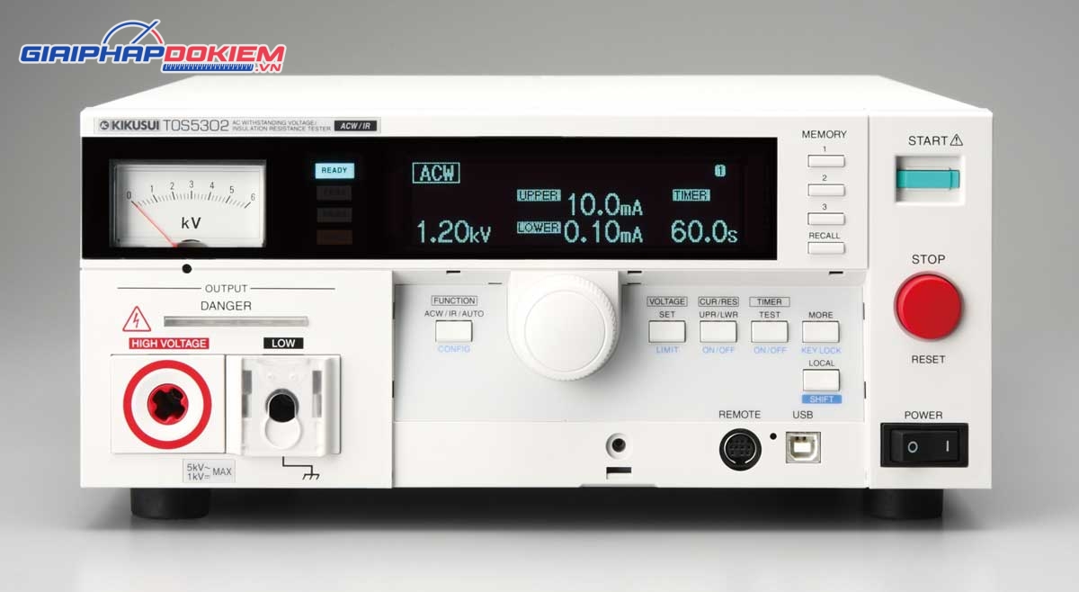 Thiết bị kiểm tra điện áp chịu đựng KIKUSUI TOS5302 (AC Hipot tester) 9 Thiết bị kiểm tra điện áp chịu đựng KIKUSUI TOS5302 (AC Hipot tester)