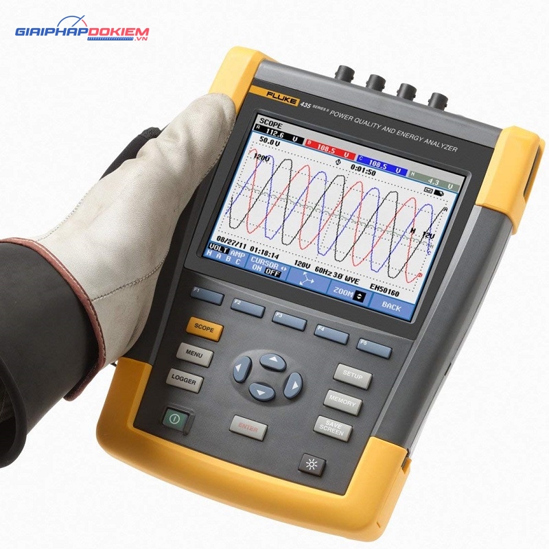 Máy Phân Tích Chất Lượng Điện Và Năng Lượng Điện Ba Pha - FLUKE 435-II 10 Máy Phân Tích Chất Lượng Điện Và Năng Lượng Điện Ba Pha - FLUKE 435-II