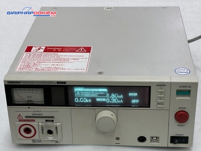 Thiết bị kiểm tra điện áp chịu đựng KIKUSUI TOS5302 (AC Hipot tester) 11 Thiết bị kiểm tra điện áp chịu đựng KIKUSUI TOS5302 (AC Hipot tester)