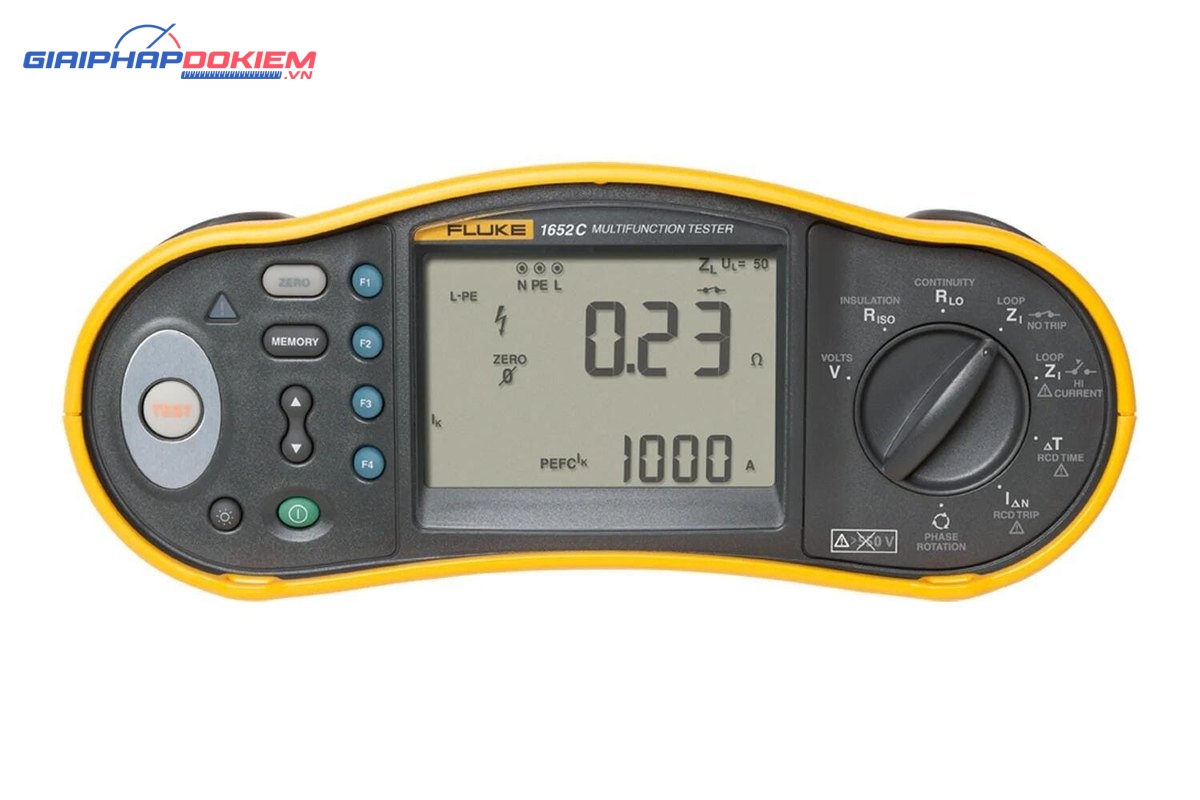 Thiết bị kiểm tra lắp đặt điện đa năng FLUKE 1652C 9 Thiết bị kiểm tra lắp đặt điện đa năng FLUKE 1652C