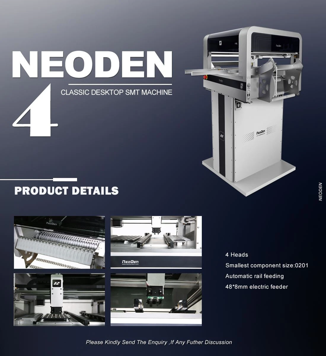 Máy tự động chọn và đặt NeoDen4 12 Pick And Place Automation Machine