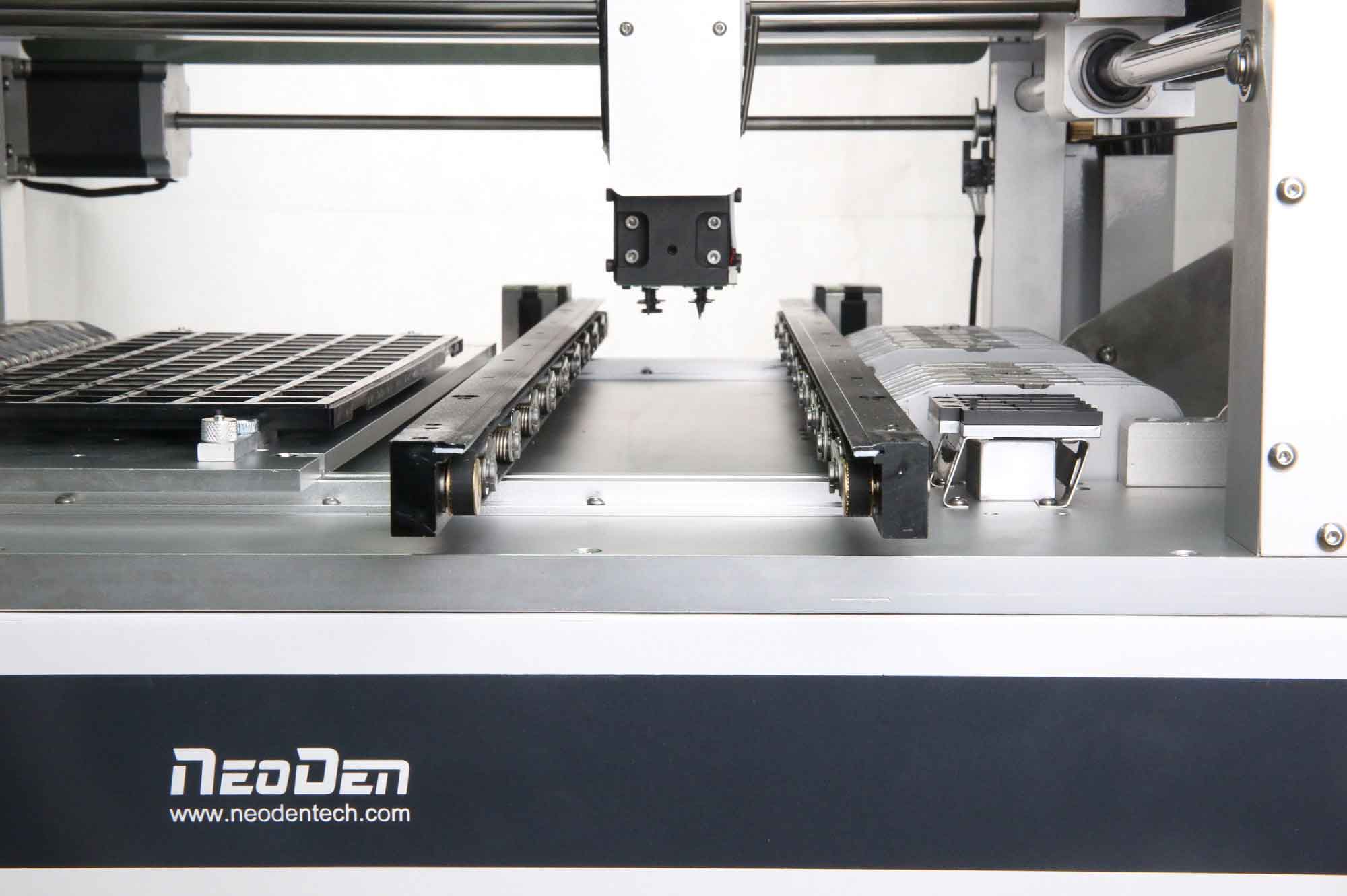NeoDen4 SMT Pick and Place Machine không có đường sắt 17 machine pick and place on line dual rails