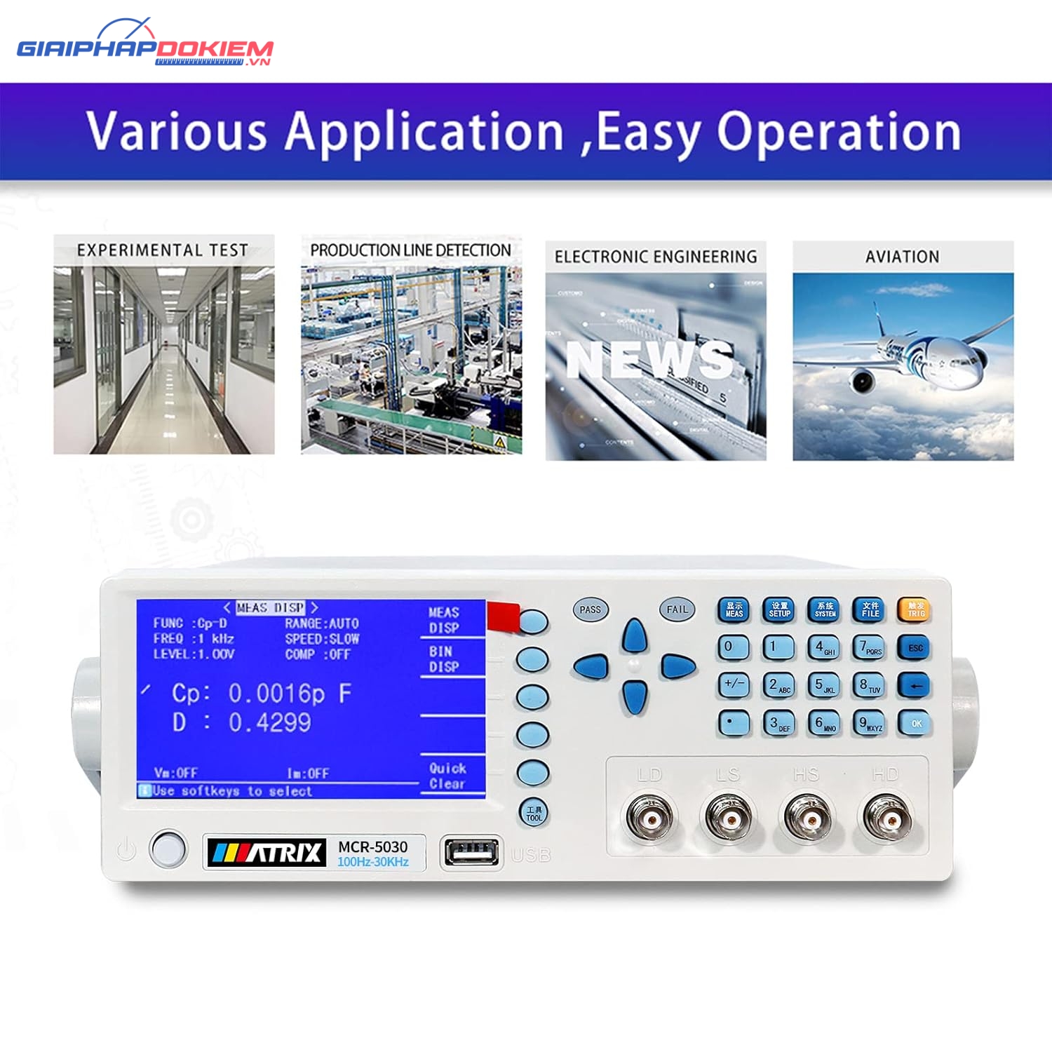 Máy đo LCR độ chính xác cao Matrix MCR-5030 26 Máy đo LCR độ chính xác cao Matrix MCR-5030