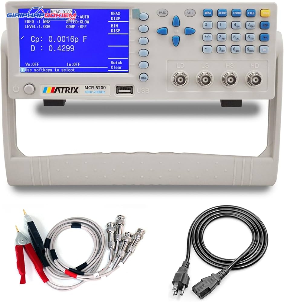 Máy đo LCR độ chính xác cao Matrix MCR-5200 8 Máy đo LCR độ chính xác cao Matrix MCR-5200
