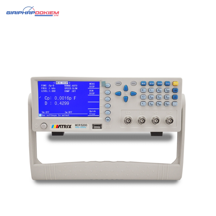 Máy đo LCR độ chính xác cao Matrix MCR-5200 7 Máy đo LCR độ chính xác cao Matrix MCR-5200