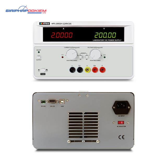 Nguồn tuyến tính một chiều (DC) Matrix MPS-20002H-1 8 Nguồn tuyến tính một chiều (DC) Matrix MPS-20002H-1