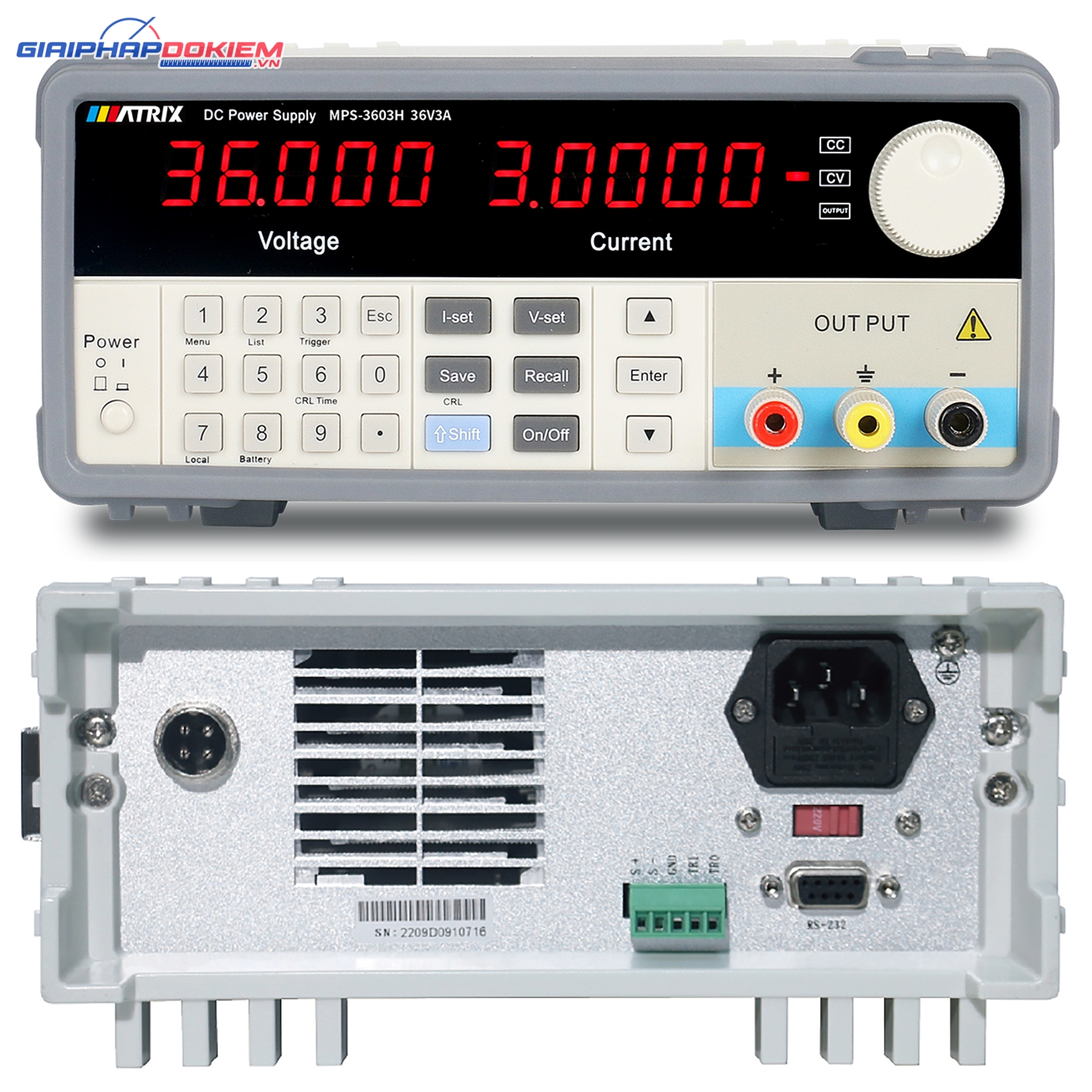 Nguồn lập trình một chiều (DC) Matrix MPS-3603H (36V-3A) 4 Nguồn lập trình một chiều (DC) Matrix MPS-3603H (36V-3A)