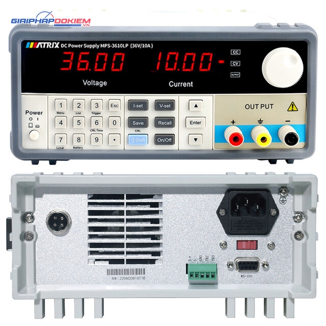 Nguồn lập trình một chiều (DC) Matrix MPS-3610LP (36V-10A) 4 Nguồn lập trình một chiều (DC) Matrix MPS-3610LP (36V-10A)