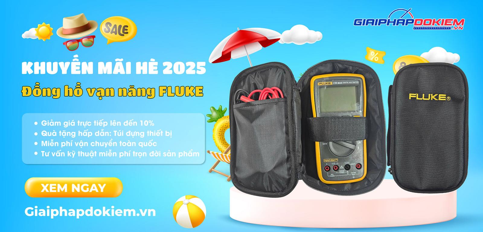 Khuyến mãi Đồng hồ vạn năng FLUKE mùa hè 2025 - Cơ hội vàng cho an toàn điện 2 Chương trình khuyến mãi chào hè đồng hồ Fluke