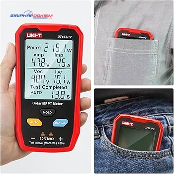 Máy đo năng lượng mặt trời UNI-T UT673PV 50 Máy đo năng lượng mặt trời UNI-T UT673PV
