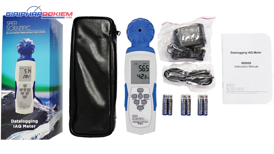 Máy đo nồng độ CO2 nhiệt độ và độ ẩm Sper Scientific 800050 7 Máy đo nồng độ CO2 nhiệt độ và độ ẩm Sper Scientific 800050