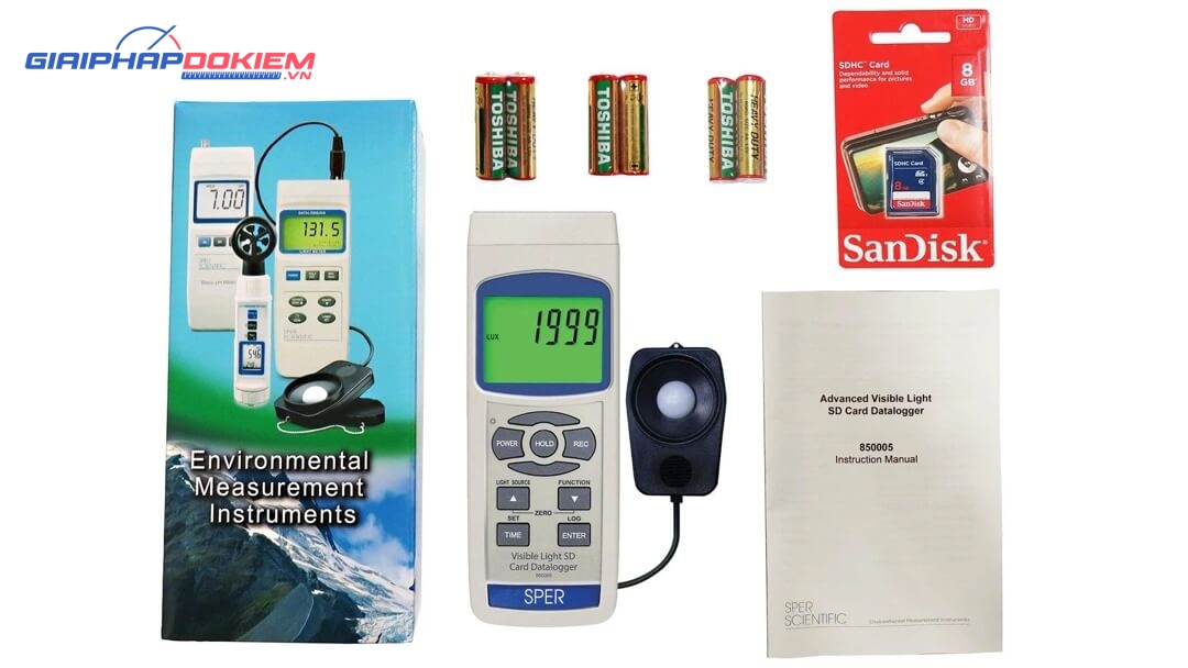 Máy đo độ sáng Sper Scientific 850005 6 Máy đo độ sáng Sper Scientific 850005