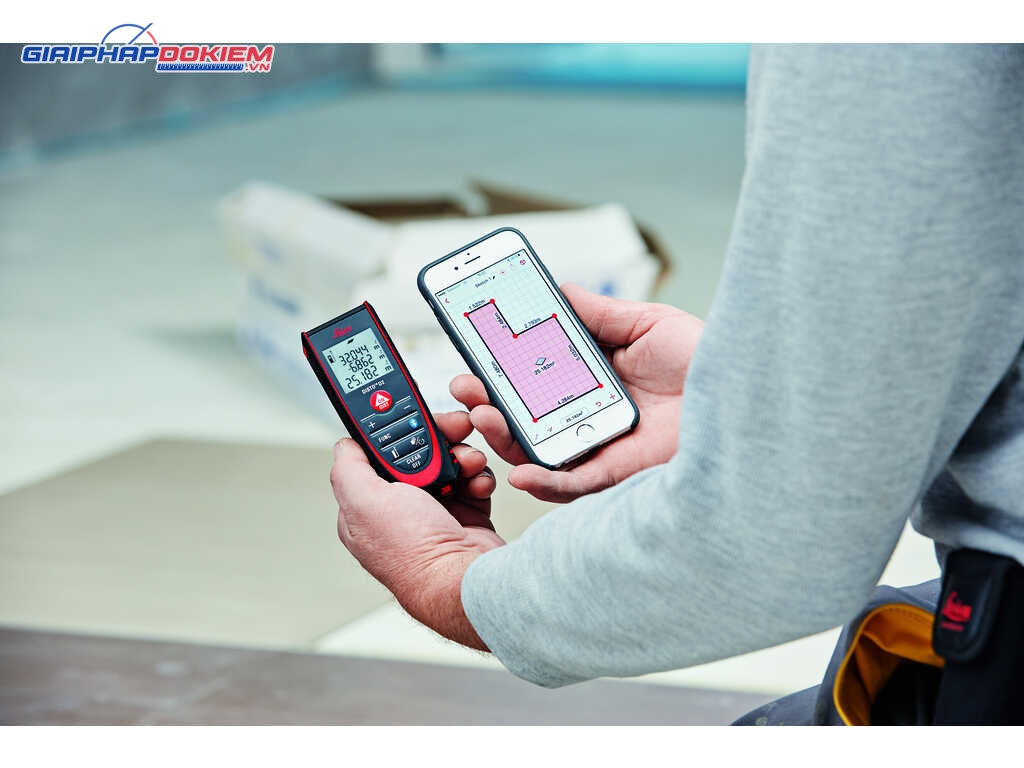 Máy đo khoảng cách laser Leica DISTO D2 New 100m Kết nối Bluetooth 7 Máy đo khoảng cách laser Leica DISTO D2 New 100m Kết nối Bluetooth