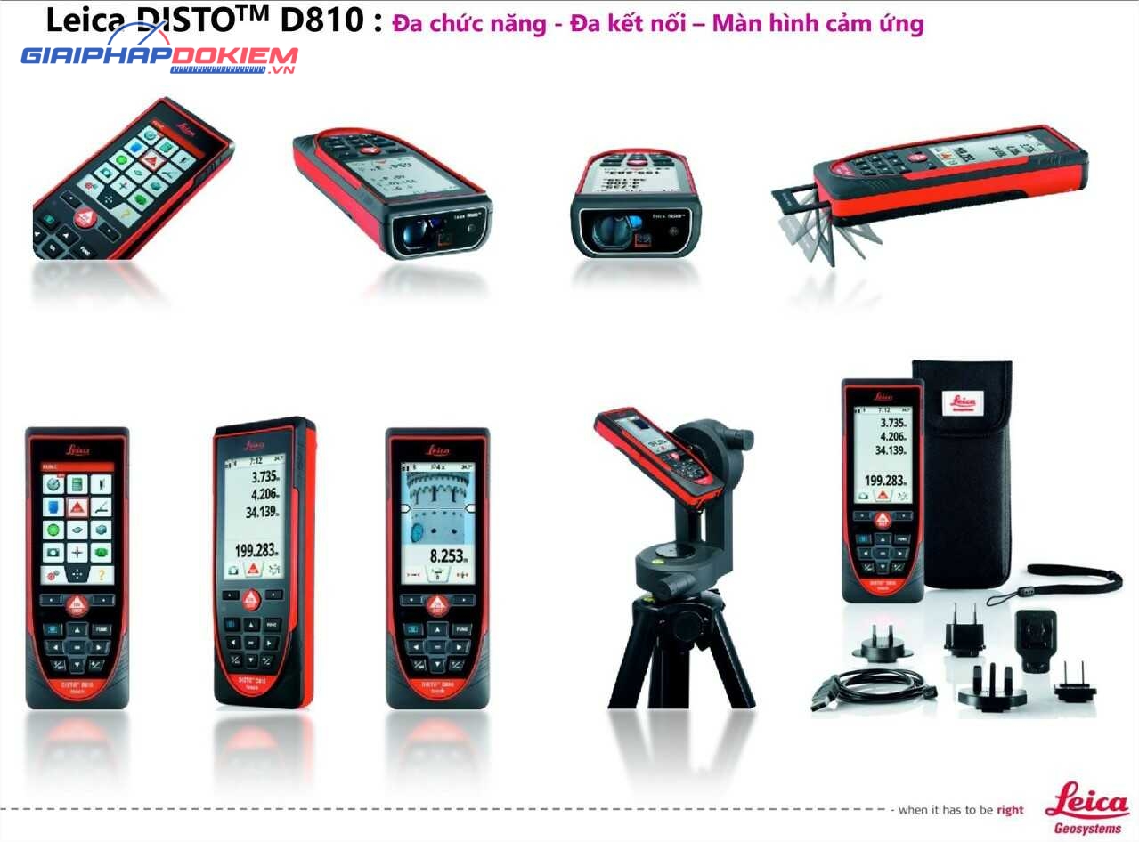 Máy đo khoảng cách laser Leica DISTO D810 200m 10 Máy đo khoảng cách laser Leica DISTO D810 200m