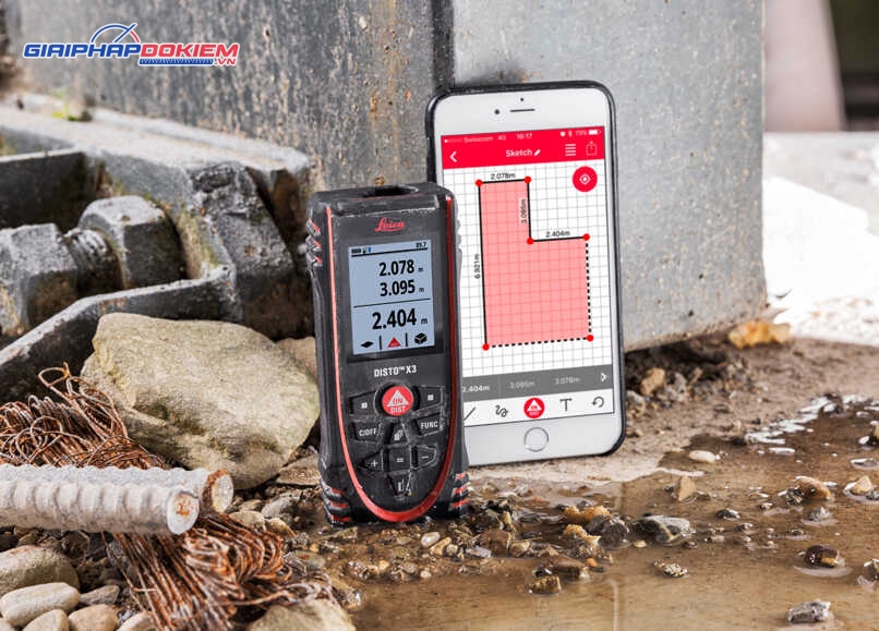 Máy đo khoảng cách laser Leica DISTO X3 Đo xa 150m Bluetooth 8 Máy đo khoảng cách laser Leica DISTO X3 Đo xa 150m Bluetooth