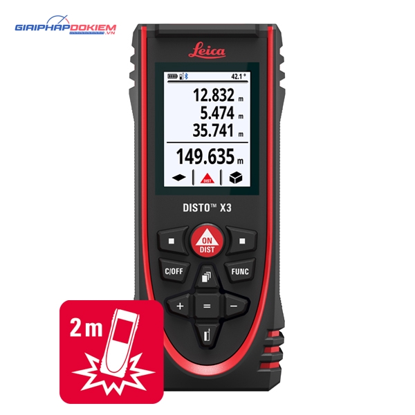 Máy đo khoảng cách laser Leica DISTO X3 Đo xa 150m Bluetooth 7 Máy đo khoảng cách laser Leica DISTO X3 Đo xa 150m Bluetooth