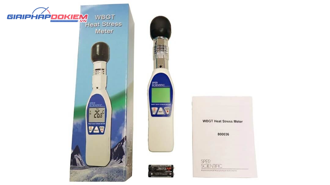 Máy đo ứng suất nhiệt WBGT Sper Scientific 800036 6 Máy đo ứng suất nhiệt WBGT Sper Scientific 800036
