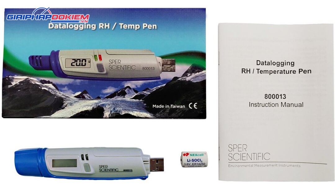 Máy đo độ ẩm và nhiệt độ Sper Scientific 800013 5 Máy đo độ ẩm và nhiệt độ Sper Scientific 800013